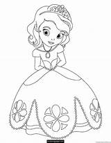 Coloring Princess Disney Pages Dress Ariel Baby Online Popular sketch template