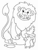Lion Mouse Coloring Story Pages Cat Kids Printable Fable Color Template Mice Sketch Getcolorings Aesop sketch template