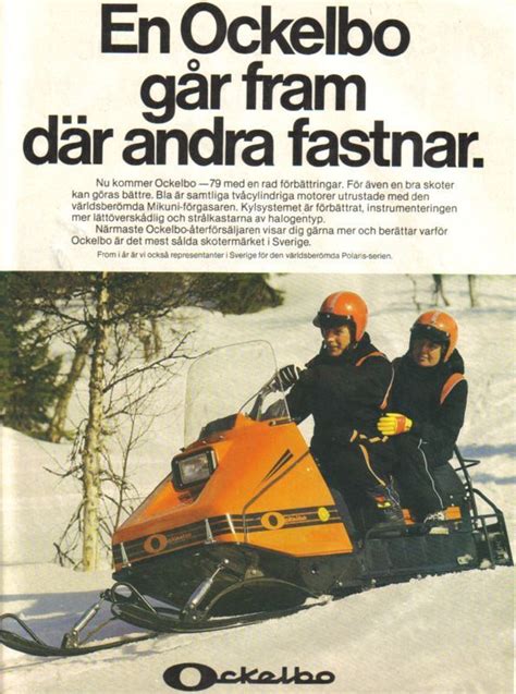 en ockelbo går fram där andra fastnar ockelbo snöskoter ockelbo snowmobile swedish 1978