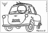 Colorier Finn Professeur Mcmissile Poli Pixar Robocar Cars2 Simple Tex sketch template