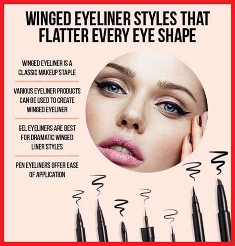apply eyeliner  eye shapes    winged eyeliner