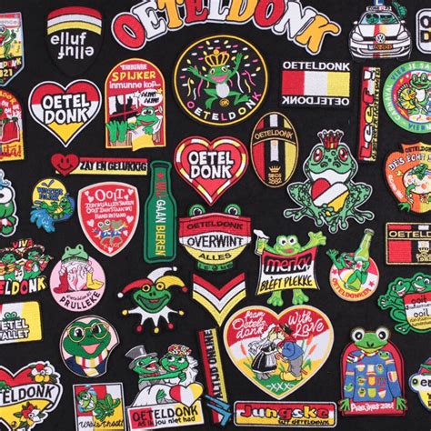 netherlands oeteldonk embroidery patches  clothing fusible embroidered patch brand logo iron