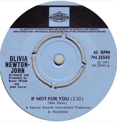 Olivia Newton John If Not For You Vinyl Records Lp Cd On Cdandlp