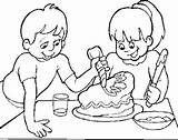 Cake Bambini Disegni Netart Kleurplaten Malvorlagen Verzieren Schokoladenkuchen Dieren Kiezen sketch template