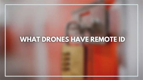 drones  remote id