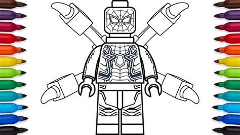 spider man   home coloring page coloriage lego lego spiderman
