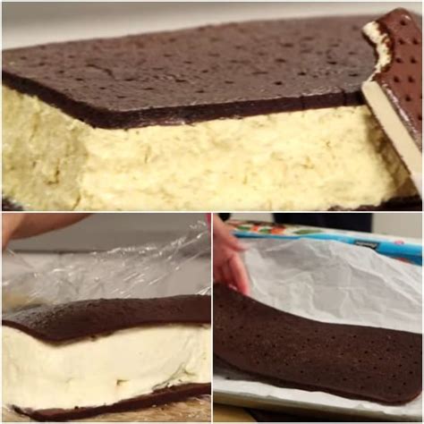how to make a giant ice cream sandwich