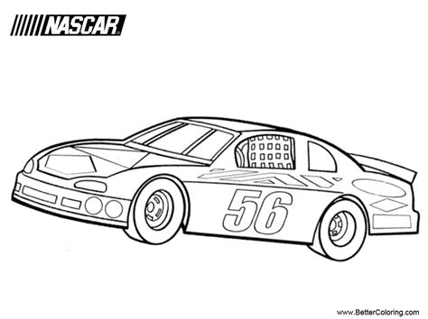 nascar coloring pages  printable coloring pages