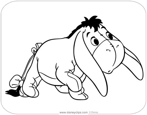 baby eeyore coloring pages printable coloring pages
