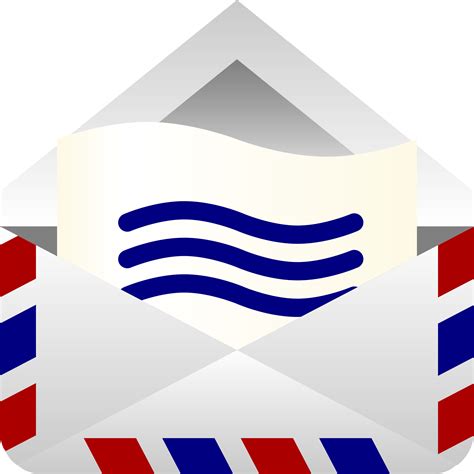 clipart air mail envelope