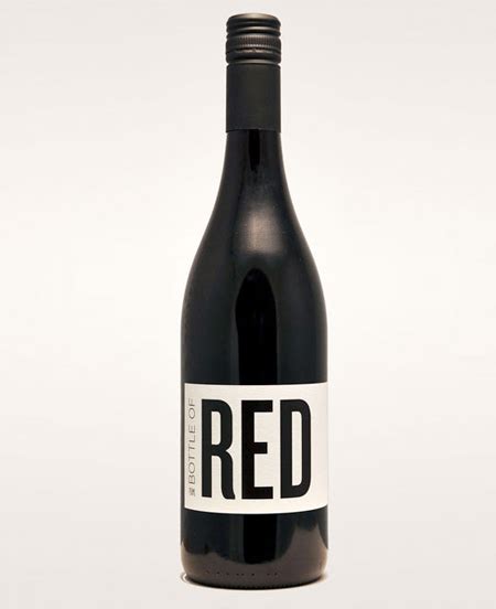 red wine label