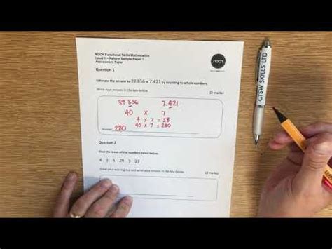 level  functional skills maths paper walkthrough part  youtube