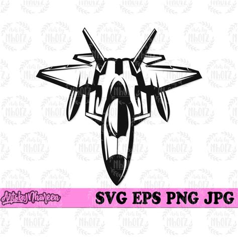 fighter jet svg  aircraft clipart military plane stencil etsy