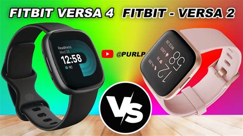 Fitbit Versa 2 Vs Versa 4 Fitness Smartwatch • Specs Comparison Youtube