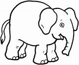 Elephant Coloring Pages Printable Cute Kids Baby Indian Colouring Drawing Elephants Easy Sheet Piggie Print Animals Color Awesome Pdf Plain sketch template