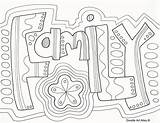 Coloring Word Family Pages Reunion Doodle Printable Colouring Families Sheets Forever Adult Zentangle Color Kids Words Doodles Quote Tree Book sketch template