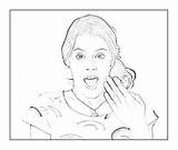 Violetta Assustada Tudodesenhos Pintar sketch template