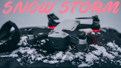 flying drone  snow storm youtube