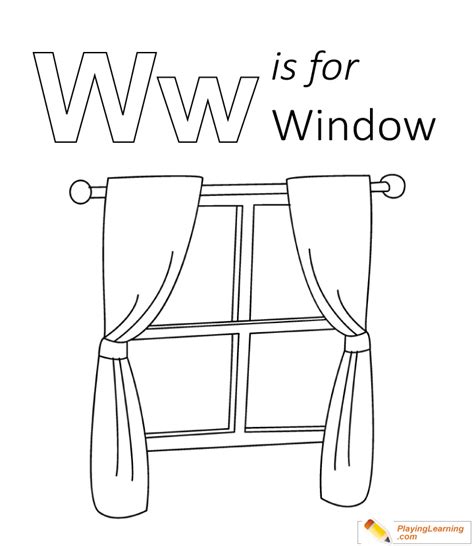 window coloring page images
