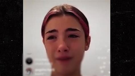 tiktok star charli d amelio crying over backlash from dinner video