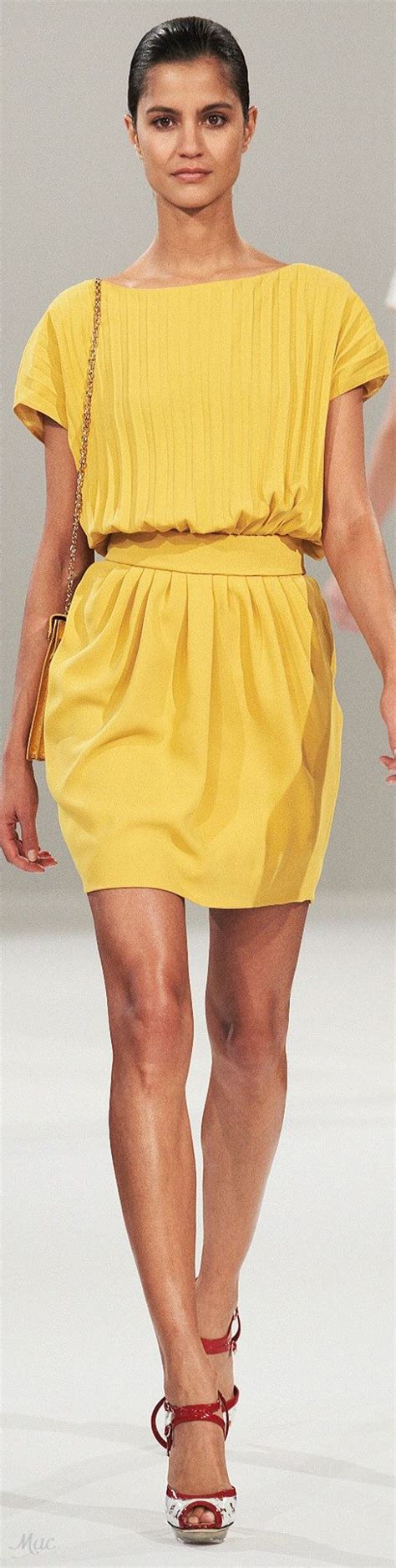 spring  rtw azzaro yellow fashion fashion party fashion