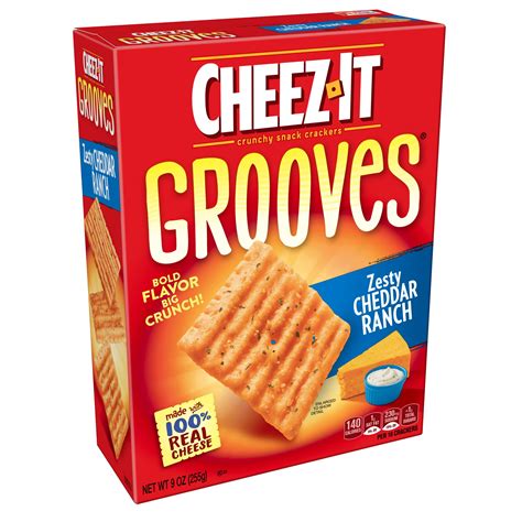 cheez  grooves snack cracker zesty cheddar ranch  oz walmartcom