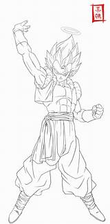 Gogeta Coloring Ball Dragon Pages Vegito Dbz Lineart Ultimate Deviantart Template Sketch Popular Searches Recent sketch template