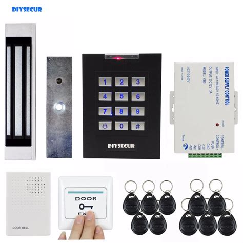 diysecur kg magnetic lock door lock khz rfid password keypad access control system
