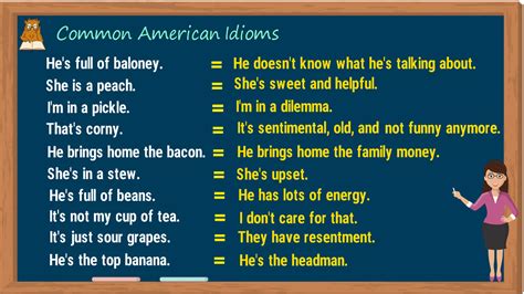 important american idioms   sentences english study