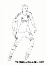 Kleurplaat Voetbal Ajax Spelers Kampioen Printen Downloaden Omnilabo sketch template