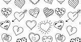 Coloring Heart sketch template