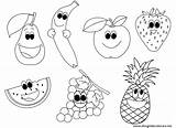 Frutta Colorare Disegni sketch template