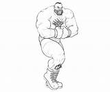 Zangief Fighter Street Character Pages Coloring Printable sketch template