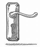 Door Drawing Handle Knob Doorknob Sketch Vector Draw Drawings Illustrations Prize Hand Garage Open Template Handles Drawn Sketches Getdrawings Cartoon sketch template