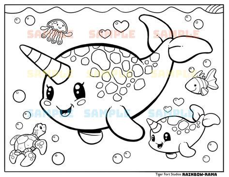 narwhal coloring pages images   coloring pages