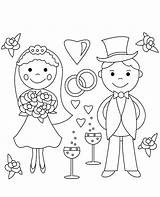 Colouring Wedding Coloring Pages Couple Cartoon Sheet Color Kids Spring Printable Print Married Rocks Activities Topcoloringpages Choose Board Cake Fun sketch template