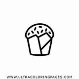 Muffin Coloring Pages sketch template