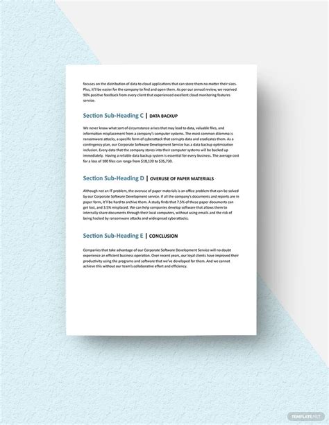 business  white paper template   paper template templates