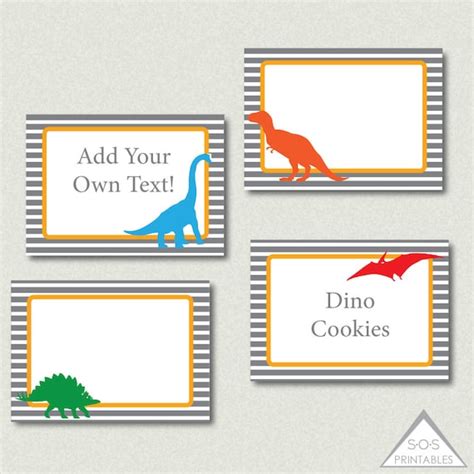 dinosaur party labels dinosaur party dino labels editable labels