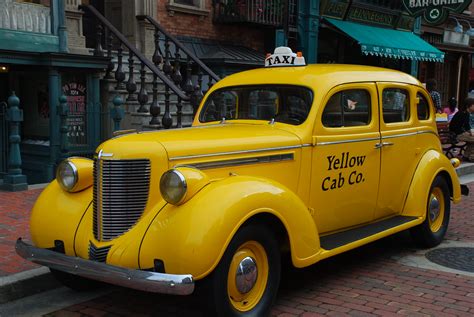 vintage yellow cab  photo  flickriver