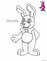 Bonnie Fnaf Coloring Pages Sheet Printable Color Colouring Print Freddy Nights Five Getdrawings Sheets Getcolorings Fun Cute Book Shee Colorings sketch template