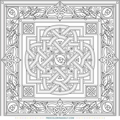 ornamental coloring page  coloring daily colouring sheets