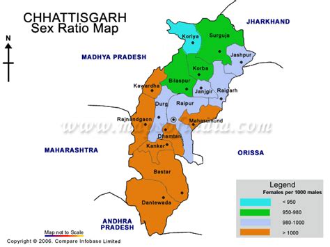 chattisgarh sex ratio as per census 2001