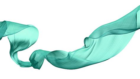 vloeiende transparante doek wave groene zwaaiende zijde vliegende textiel  illustratie