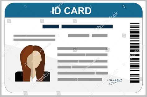 printable id card template  printable templates