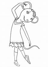 Ballerina Angelina Coloring Pages sketch template