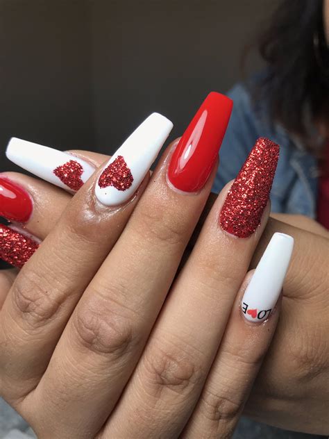 valentines day nails nails cute acrylic nails nail shop