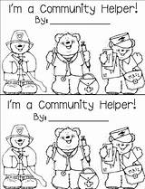 Helpers Community Coloring Preschool Pages Kids Helper Toddlers Printable Workers Theme Kindergarten School Clipart Colouring Munity Sheet Clip Math Rowdy sketch template