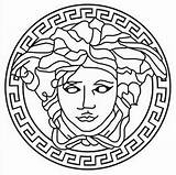 Versace Logo Logos Designer Tattoo Fashion Medusa History Greek Drawing Mythology Stencil Brand Designs Know Tattoos Clothing Symbol Getdrawings Gucci sketch template
