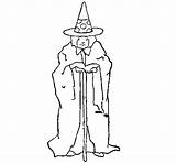 Mysterious Sorceress Coloring Coloringcrew sketch template